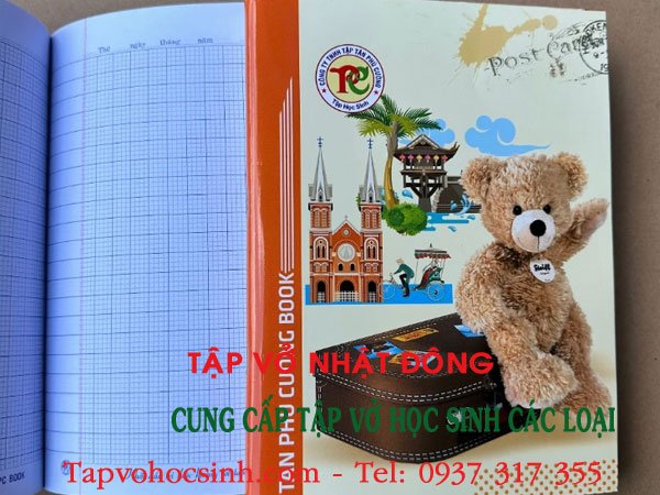 quy trình sản xuất vở học sinh cấp 2