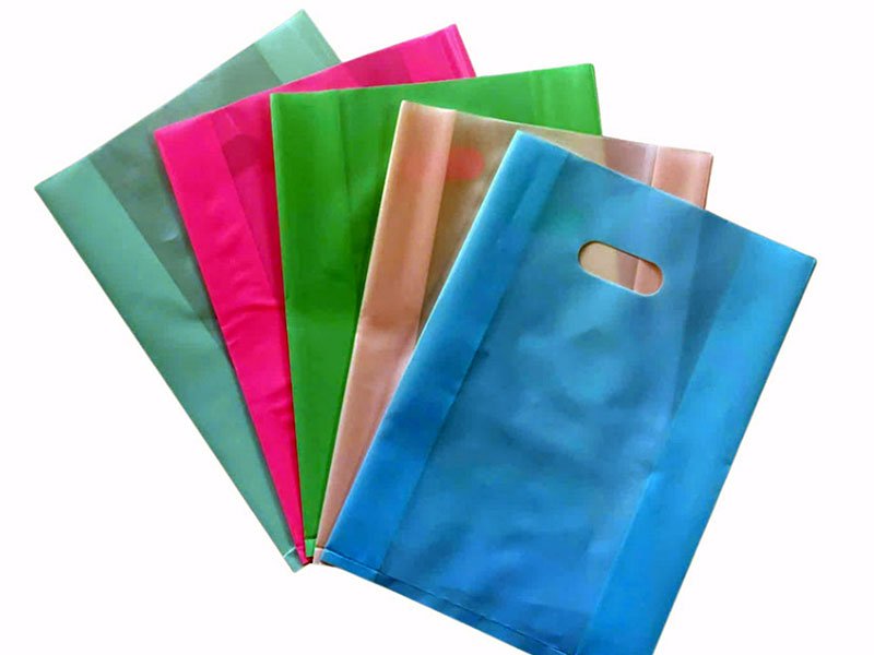 Loại túi xốp 2 quai hột xoài